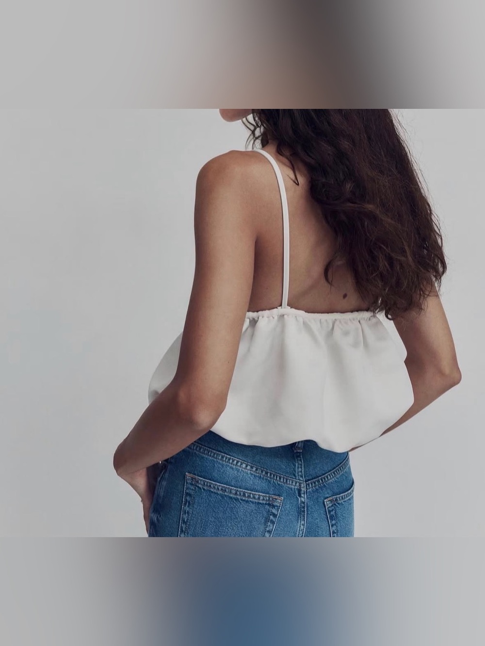H&M bubble crop cami Sz M